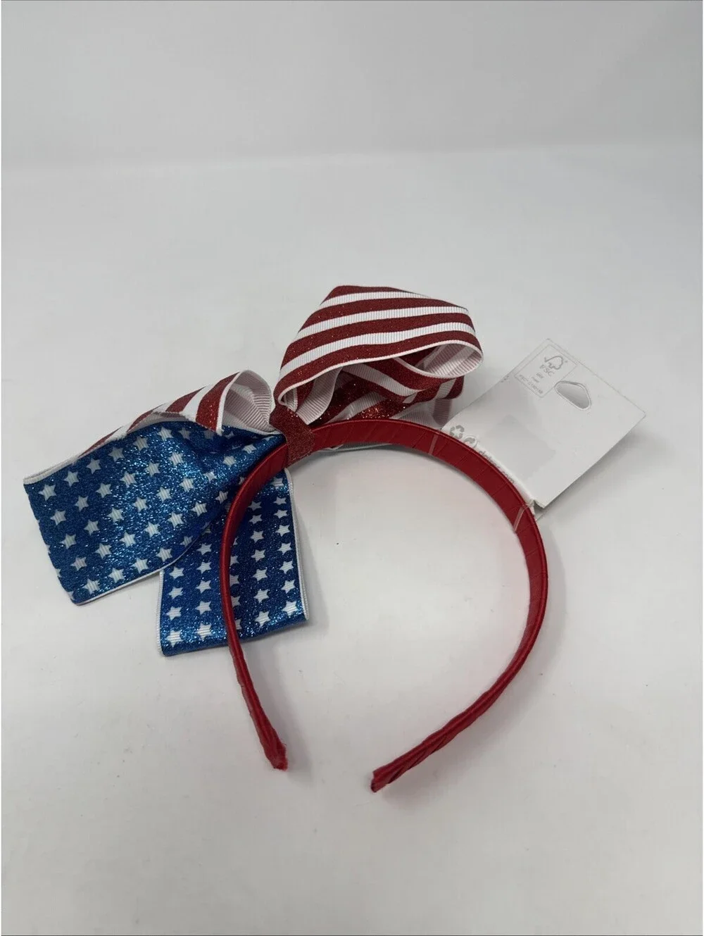 USA Red White And Blue Sparkly Head Band